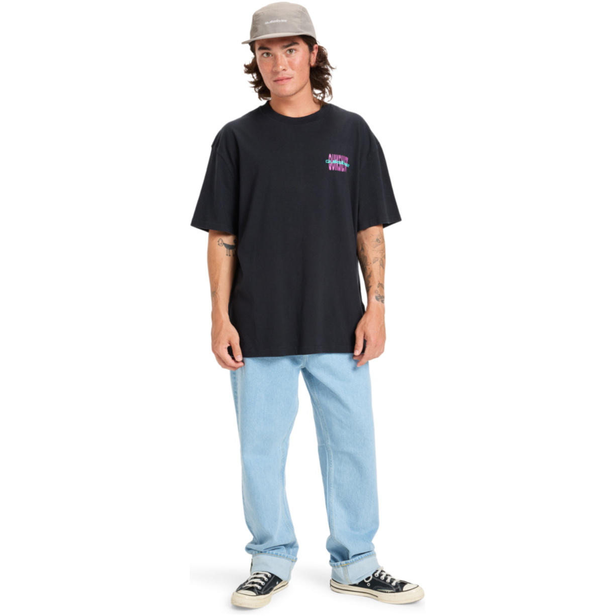 2025 Quiksilver Mens HW Desert Paradise Tee EQYZT08201 - Black